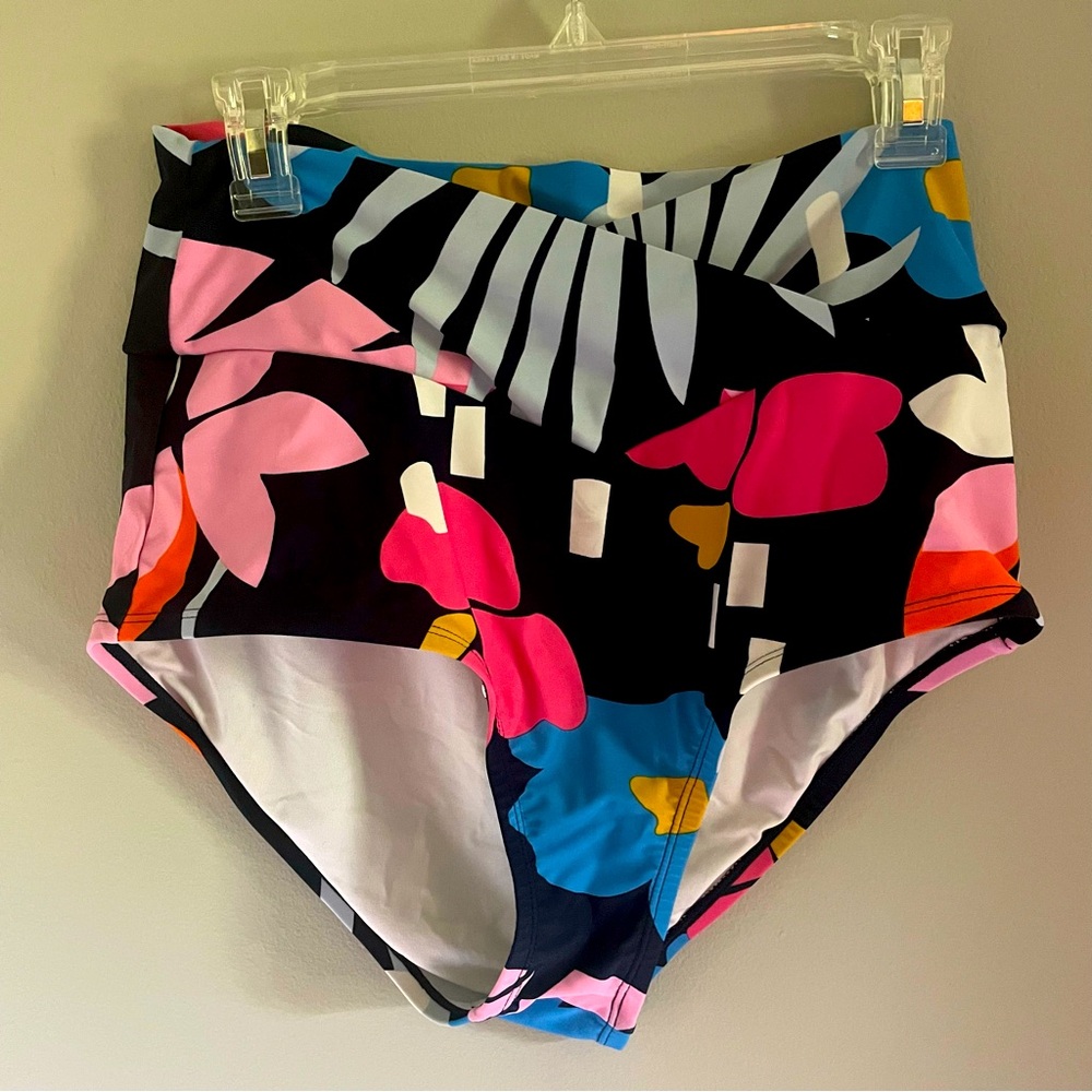 Coral Reef High Waisted Swim Bottoms